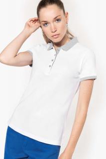 LADIES' TWO-TONE PIQUÉ POLO SHIRT