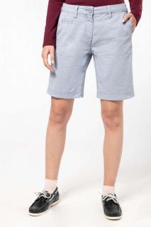 LADIES' WASHED EFFECT BERMUDA SHORTS