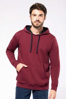 MEN'S CONTRAST HOODED SWEATSHIRT