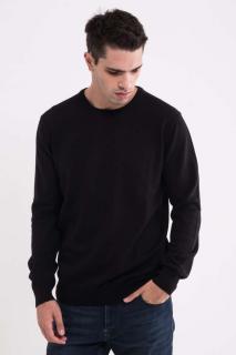 MEN'S CREW NECK FINE GAUGE COTTON PULLOVER