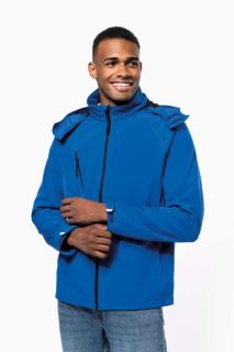 MEN'S DETACHABLE HOODED SOFTSHELL JACKET