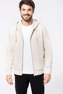 MEN'S ECO-FRIENDLY HOODED SWEATSHIRT WITH ZIP FASTENING