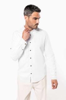 MEN'S LONG SLEEVE LINEN AND COTTON SHIRT