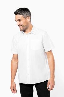 MEN'S SHORT-SLEEVED COTTON POPLIN SHIRT