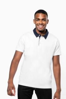 MEN'S TWO-TONE JERSEY POLO SHIRT