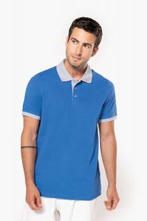 MEN'S TWO-TONE PIQUÉ POLO SHIRT