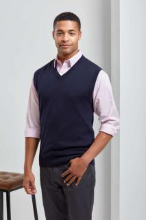 MEN'S V-NECK SLEEVELESS SWEATER