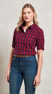 'MULLIGAN' CHECK - WOMEN'S LONG SLEEVE COTTON SHIRT