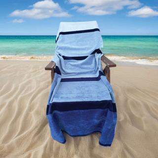 OLIMA "BLUE WAVE" BEACH VELOUR TOWEL