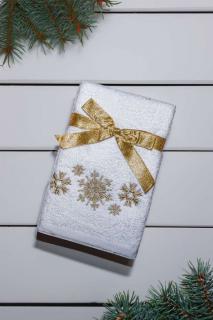 OLIMA CHRISTMAS TOWEL - SNOWFLAKES II