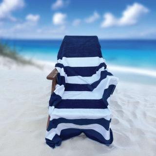 OLIMA "CLASSIC MARINE" BEACH VELOUR TOWEL