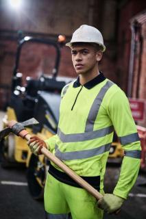 PRO HI-VIS LS POLO SHIRT
