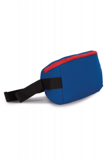 SADDLEBAG WITH MODERN FASTENING IN CONTRASTING COLOURS