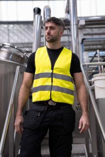 SAFETY VEST "WOLFSBURG" - BLACK HEM