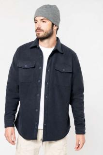 SHERPA-LINED FLEECE OVERSHIRT