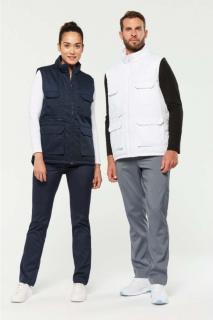 UNISEX PADDED MULTI-POCKET POLYCOTTON VEST