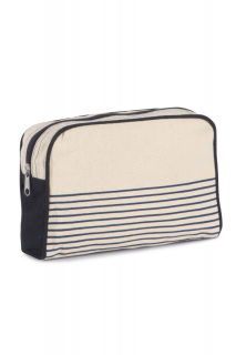 VANITY CASE IN COTTON CANVAS - DUFFEL STYLE