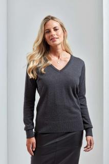 WOMEN'S KNITTED V-NECK SWEATER