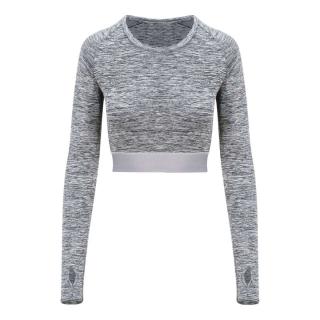 WOMEN'S LONG SLEEVE CROP T