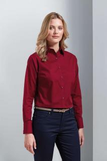 WOMEN'S LONG SLEEVE POPLIN BLOUSE