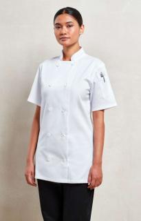 WOMEN'S SHORT SLEEVE CHEF'S JACKET