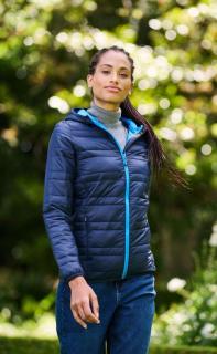 WOMENS HOODED PACKAWAY FIREDOWN JACKET