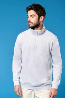 ZIP NECK SWEATSHIRT