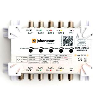 Johansson 9935 jelerősítő 4x SAT + 1x Cable