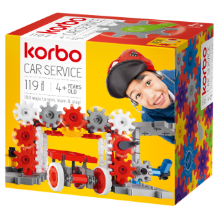 KORBO CAR SERVICE, 119 DB (FOGASKEREKES ÉPÍTŐKÉSZLET)