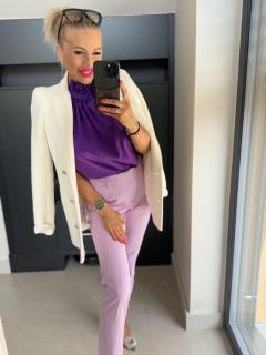CLEO szatén masnis felső