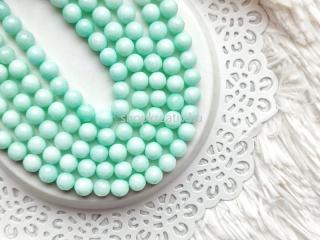 Havány menta fazettált achát ásványgyöngy 8mm