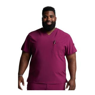 Dickies DK635-WNPS Férfi V-nyakú felső - Vörösbor