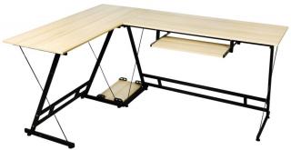 L alakú irodai asztal íróasztal Vigor OT-MAPLE Juhar