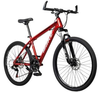 MAKE T4 B068 teleszkóp tárcsafék 21 sebesség 26"-os kerekek 17" váz MTB kerékpár piros