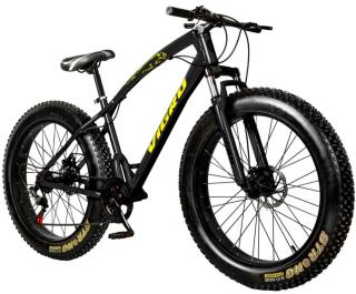 Vigor Fat Bike 26x4.0"-os 7 sebességes kerékpár fekete