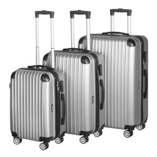 Vigor Traveling 4, 3 db-os, ABS, guruló, szürke bőrönd szett (55cm+65cm+75cm)