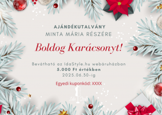 Karácsonyi ajándékutalvány