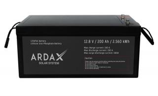 Ardax LifePo4 Li-ION akkumulátor 2,56kWh BMS rendszerrel