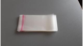 Bopp ragasztócsíkos tasak, 80x140mm, 100db