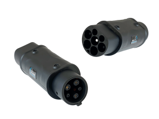 EVCHARGER Type2 - T1 (autó oldal) 32A adapter elektromos autó töltőhöz