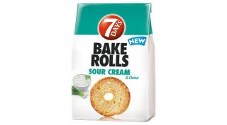 7DAYS Bake Rolls tejfölös-hagymás ízű kétszersült 80 g