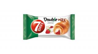 7DAYS Doub!e Max croissant vanília ízű és eper töltelékkel 80 g