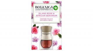 Air Wick botanica elektromos légfrissítő készülék és utántöltő szigeti rózsa és afrikai geranium illat 19 ml