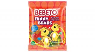 Bebeto gumicukor Funny bears vegyes gyümölcsös ízű 80g