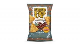 Corn Up teljes kiörlésű sárga kukorica tortilla chips BBQ/Barbacue ízesítéssel 60g