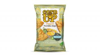 Corn Up teljes kiőrlésű sárga kukorica tortilla chips Nacho sajt és Jalapeno ízesítéssel 60g