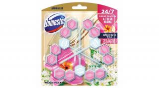 Domestos Aroma Lux Pink Jasmine  Elderflower WC-rúd, 3x55g