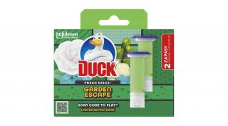 DUCK FRESH DISCS GARDEN ESCAPE WC-ÖBLÍTŐ KORONG UTÁNTÖLTŐ 2 X 36 ML