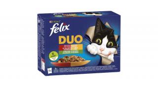 Felix Fantastic Duo Házias zöldséggel, macskaeledel, 12x85g