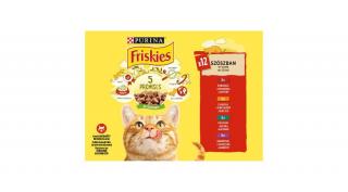 Friskies adult macska 12*85g csirke/marha/bárány/kacsa